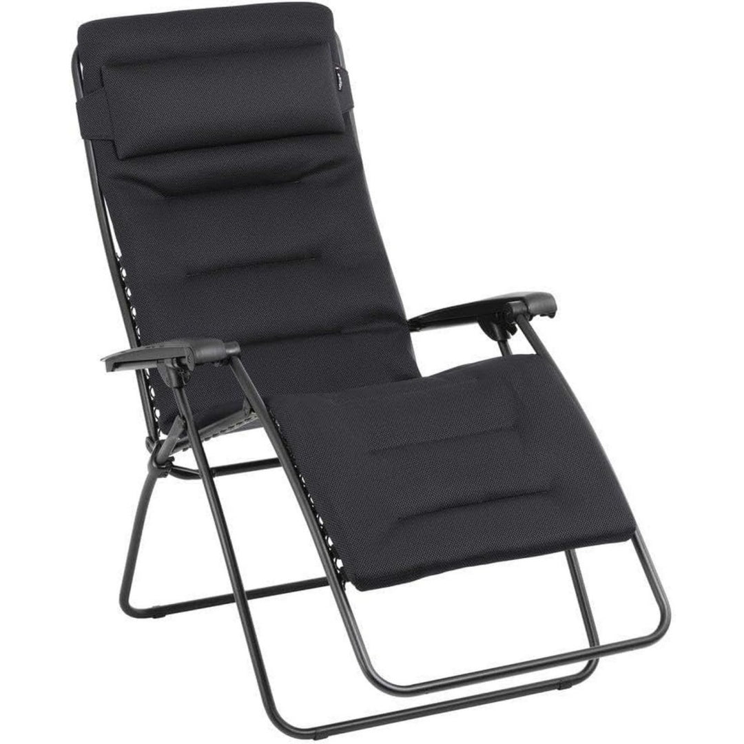 lafuma mobilier - gepolsterter relaxsessel zero gravity rsx clip xl - klappbarer liegestuhl fuer garten und innenbereich - strapazierfaehiges aircomfort-gewebe - mehrpositionenliege xl komfortabel