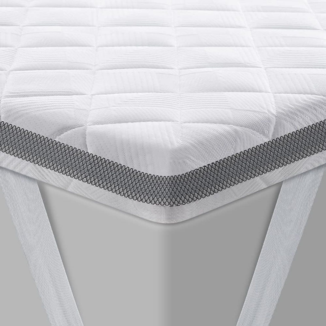 bedstory gel topper 180x200cm h3h4 aus 75 cm hoehe kaltschaumkern atmungsaktive 3d-netz bezug bequeme matratzentopper fuer boxspringbett und unbequemem betten schlafsofa