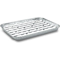 100x alu-grillschale eckig 344224 cm rauchschlitzen grossmenge catering gastronomie